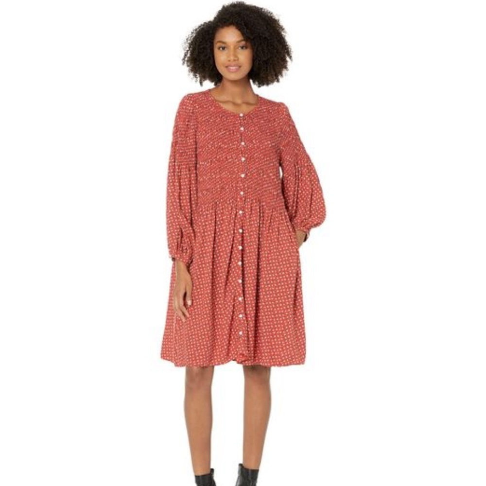 BNWT Madewell Challis Button-Front Mini Dress